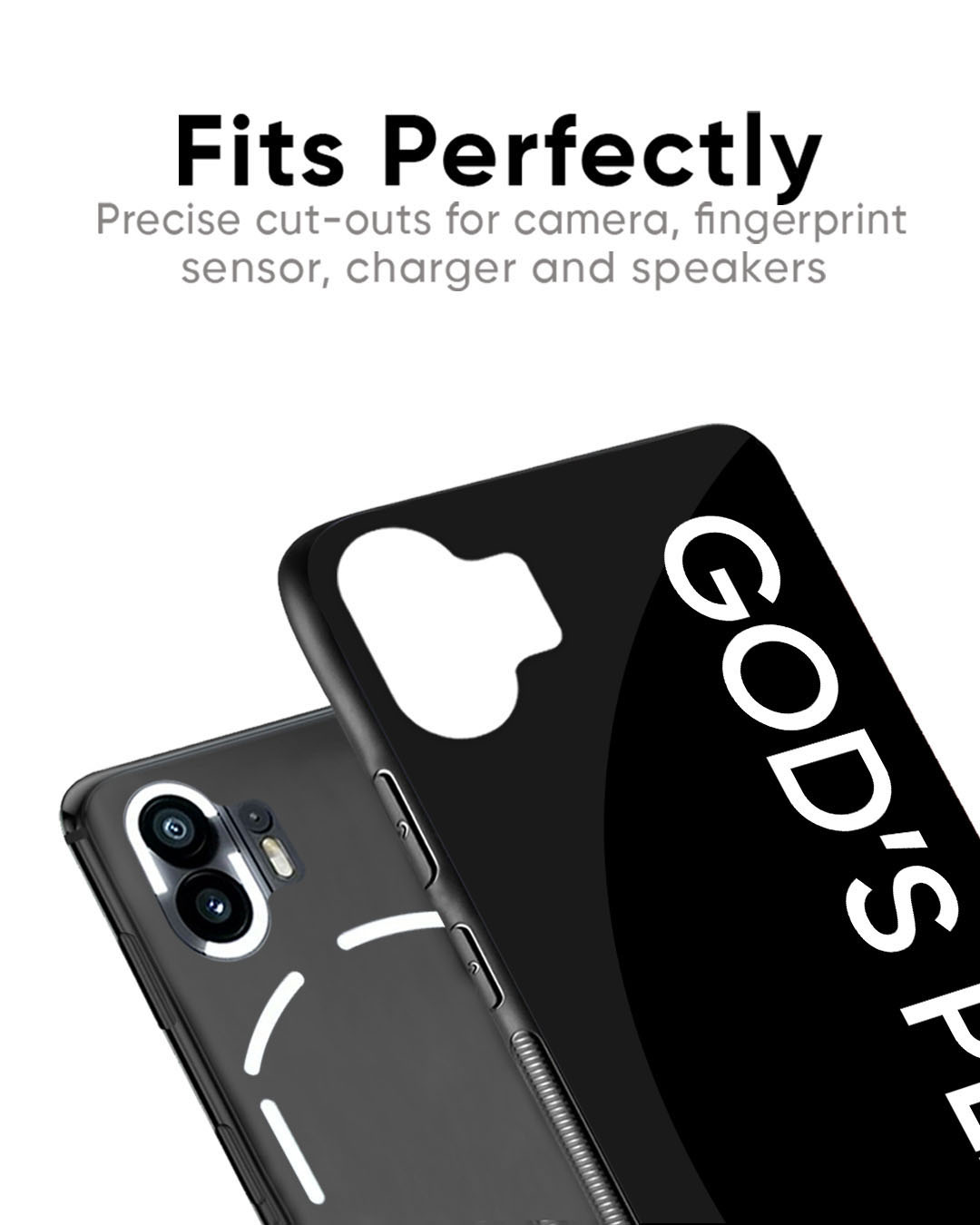 Shop God's Plan Premium Glass Case for Nothing Phone 1 (Shock Proof, Scratch Resistant)-Back
