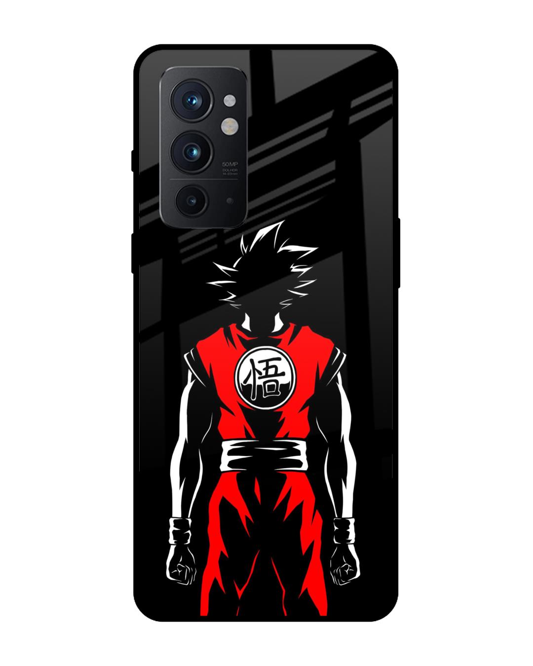 Buy goku back art premium glass case for oneplus 9rt 5g shock proof