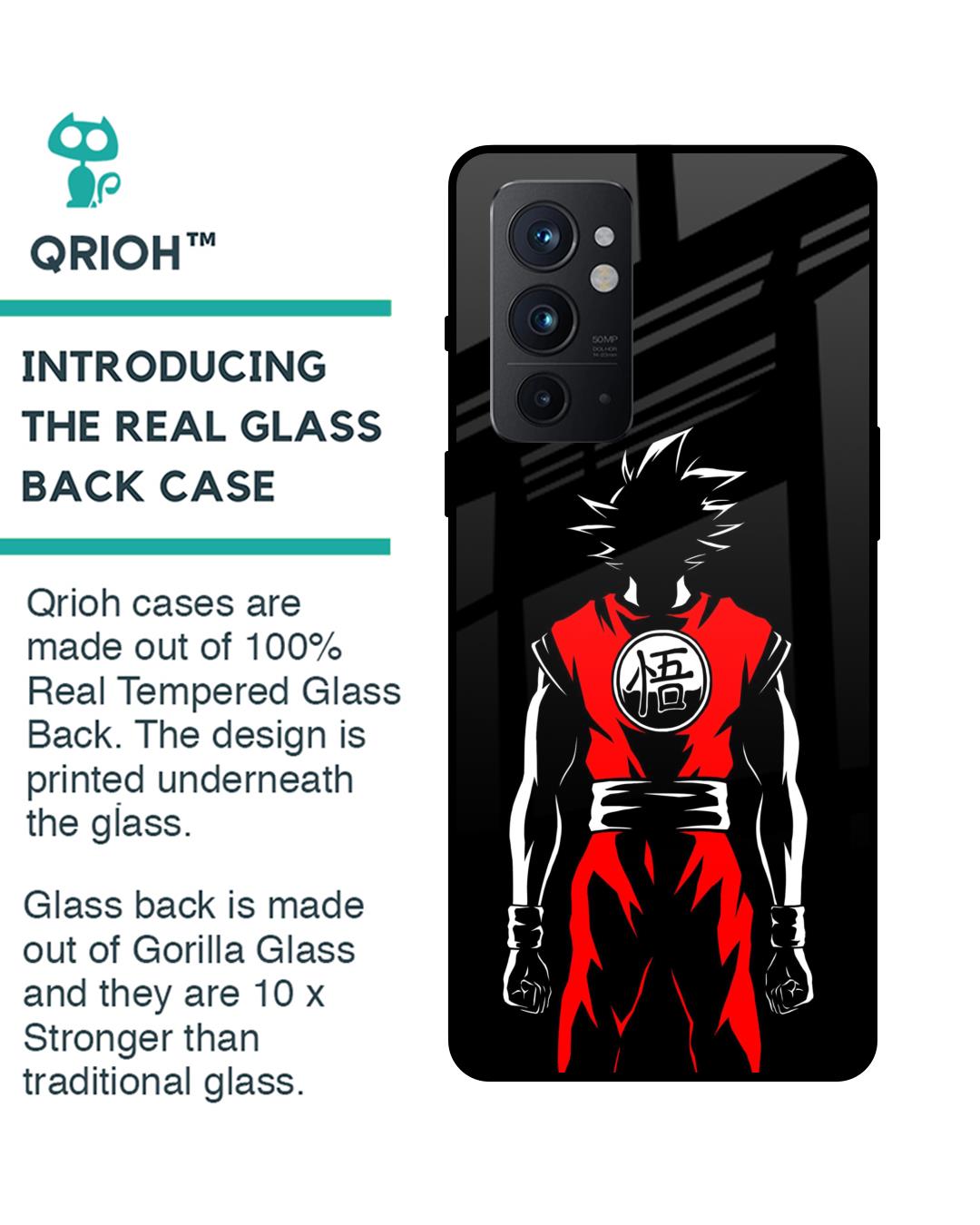 Shop Goku Back Art Premium Glass Case for OnePlus 9RT 5G (Shock Proof,Scratch Resistant)-Back