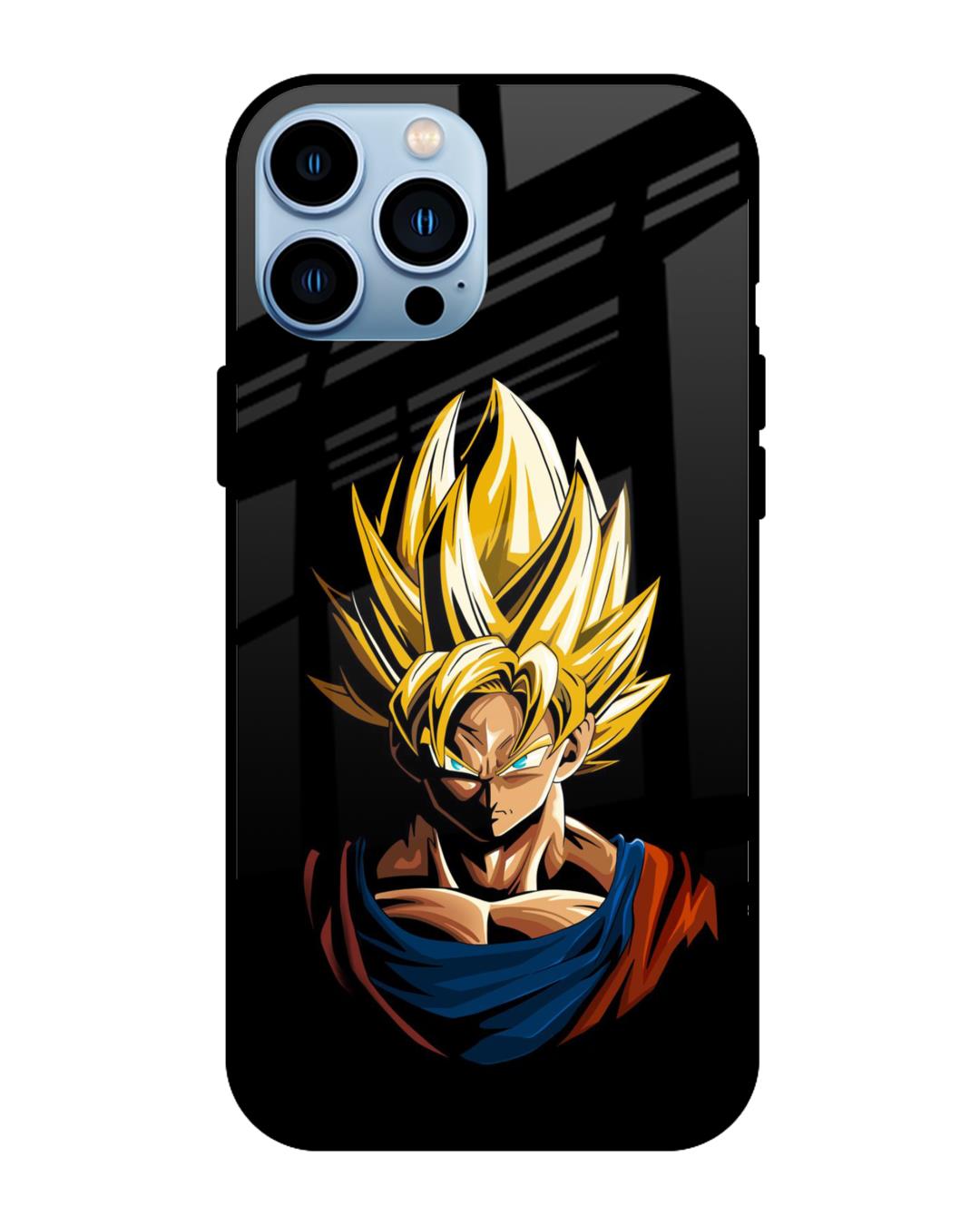 Shop Goku Manga Premium Glass Case for Apple iPhone 13 Pro Max (Shock Proof,Scratch Resistant)-Front