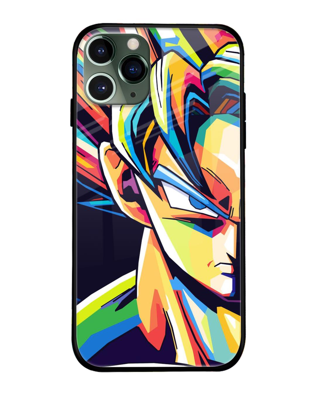 Buy Goku Pop Art Premium Glass Case for iPhone 11 Pro Max (Shock Proof