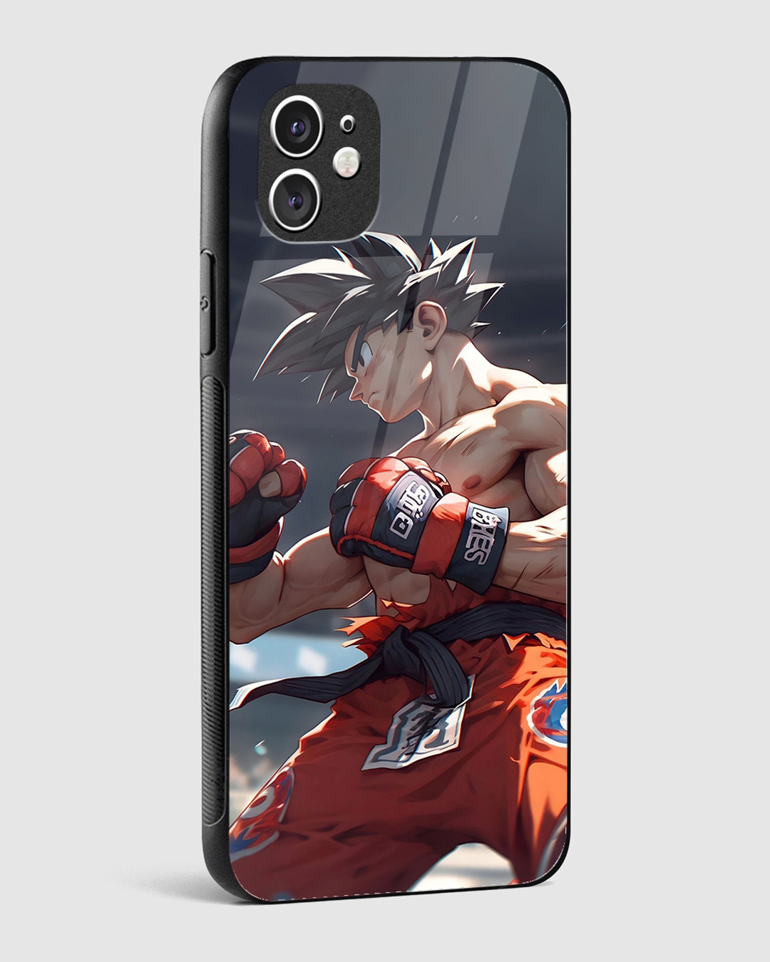 Shop Goku Power Premium Glass Case for Apple iPhone 11-Back