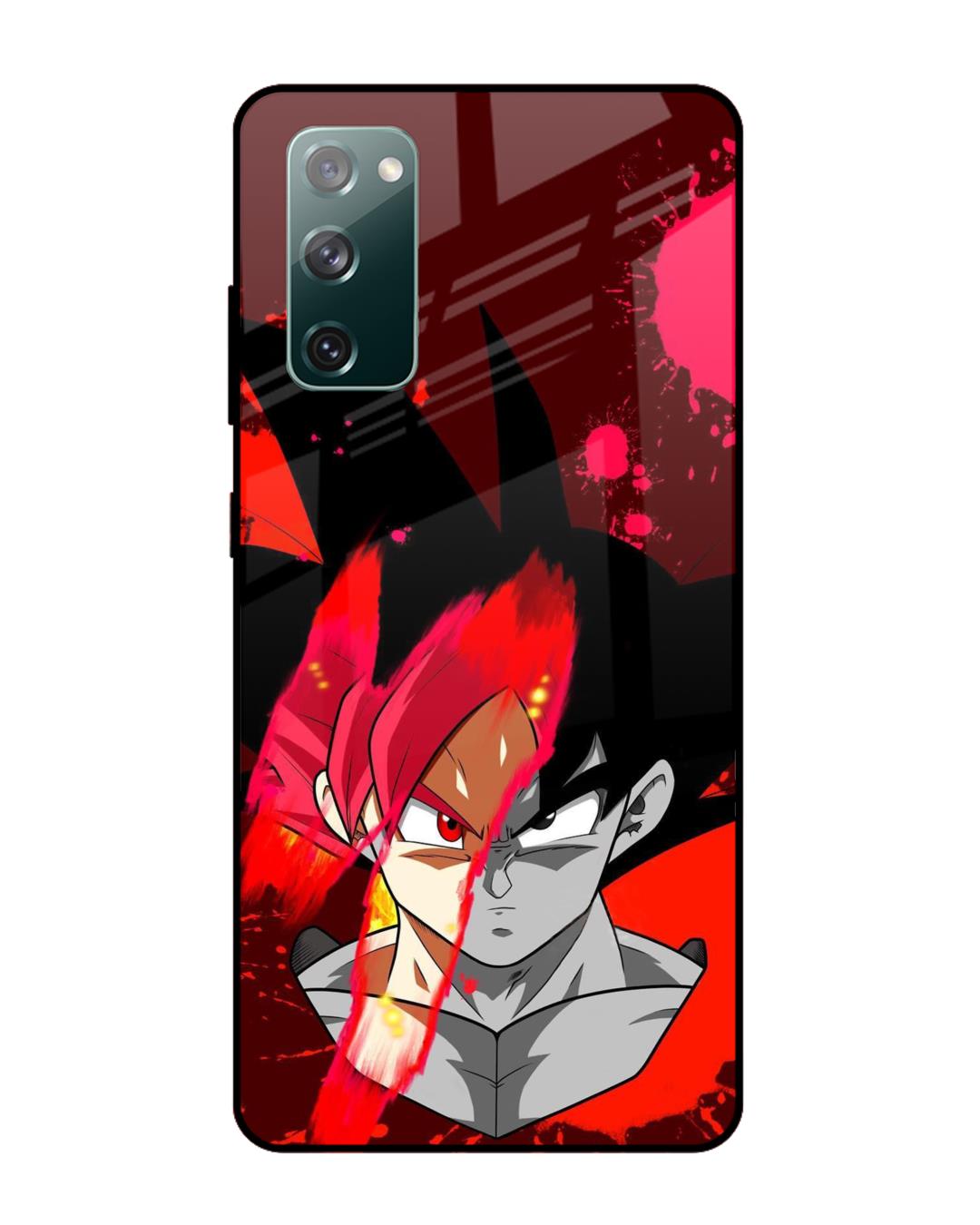 Buy Goku Red Splash Premium Glass Case for Samsung Galaxy S20 FE (Shock ...