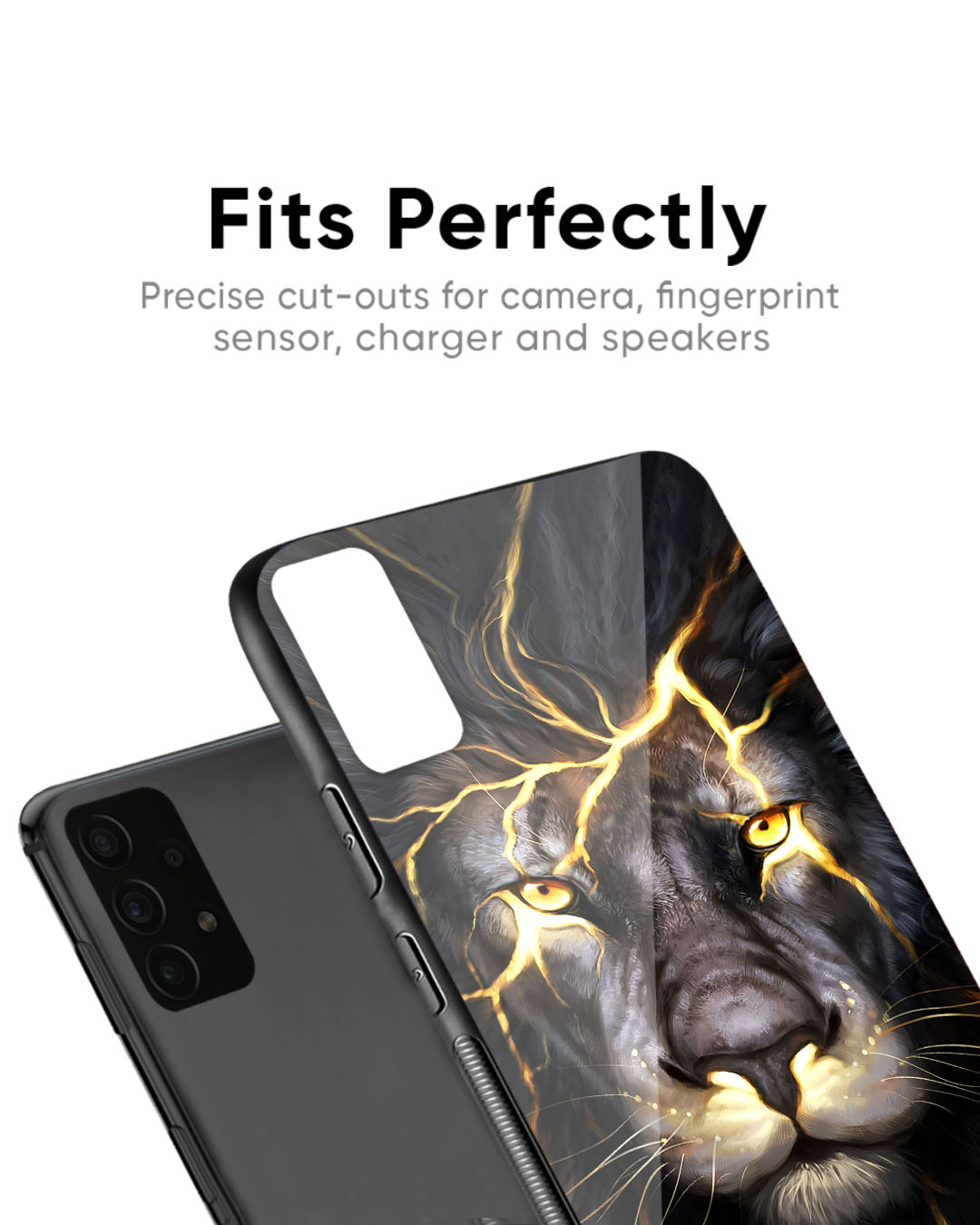 Shop Golden Grey Lion Premium Glass Case for Google Pixel 6a (Shock Proof, Scratch Resistant)-Back