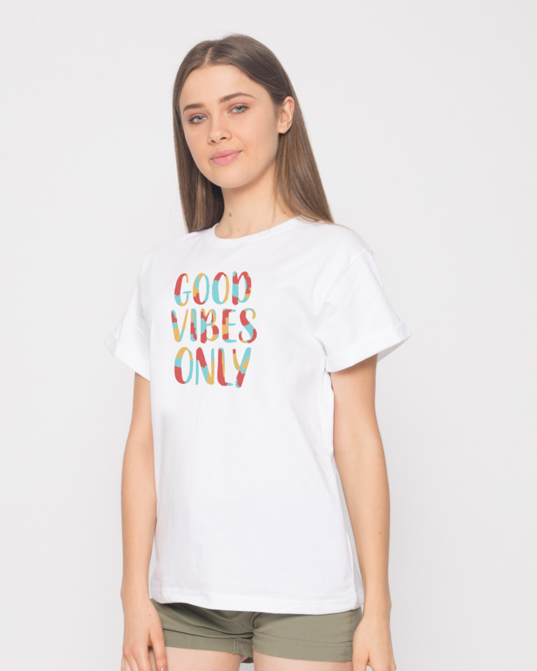 Shop Goods Vibes Only Boyfriend T-Shirt-Back