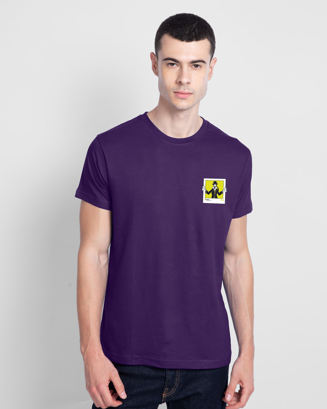 Shop GOOFY NEON Half Sleeve T-Shirt Parachute Purple (DL)-Back