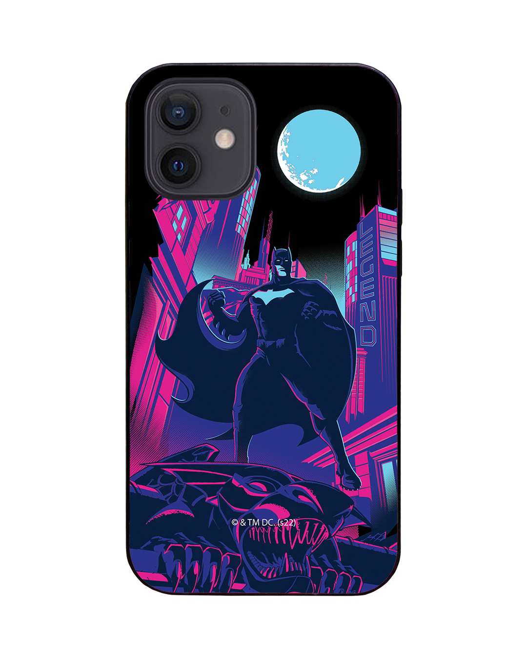Shop Gothama's Knight LED Cover for iPhone 12-Back
