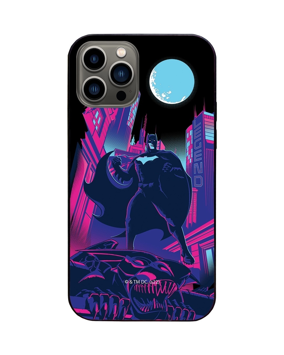 Shop Gothama's Knight LED Cover for iPhone 13 Pro-Back