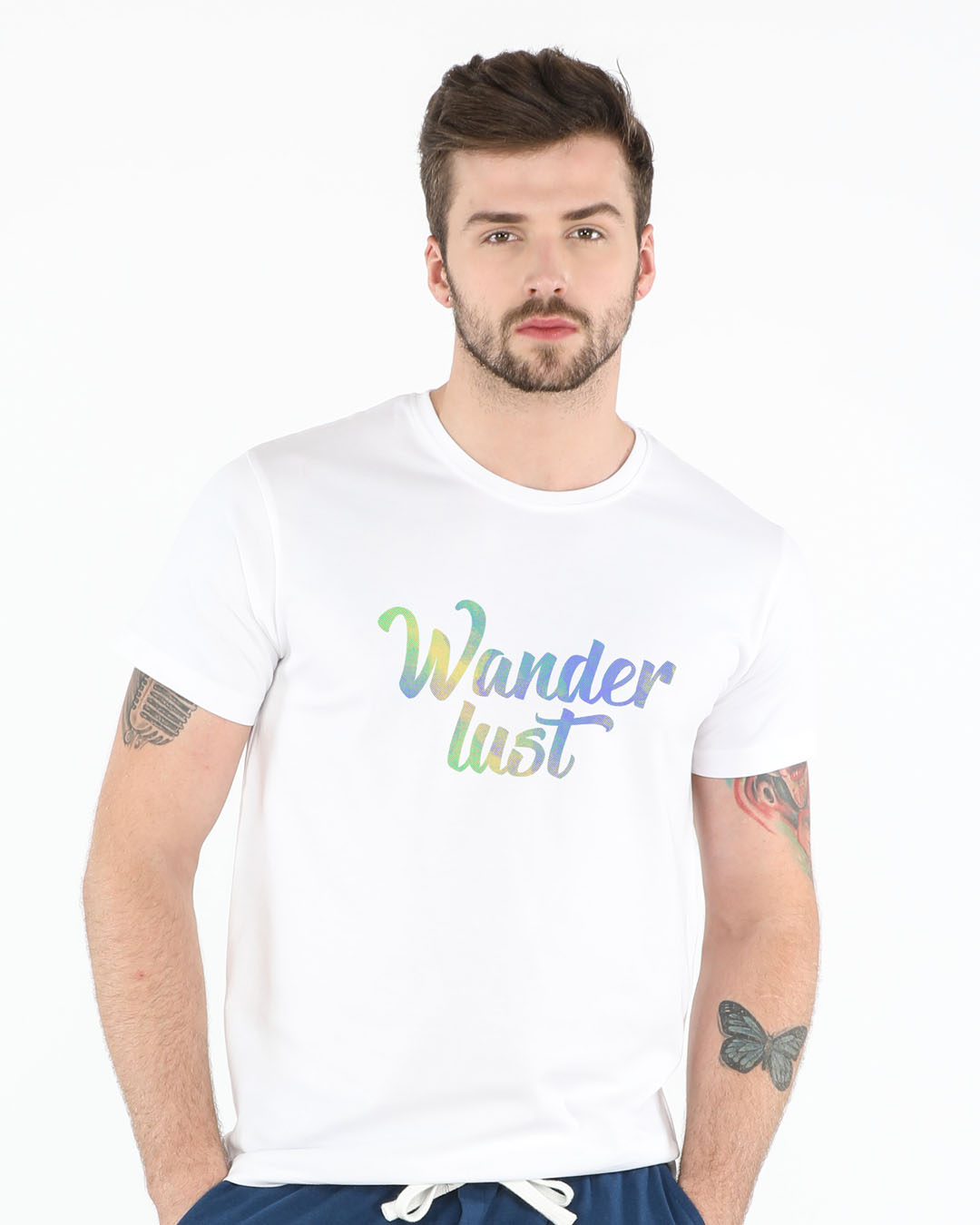 Shop Gradient Wanderlust Half Sleeve T-Shirt-Back