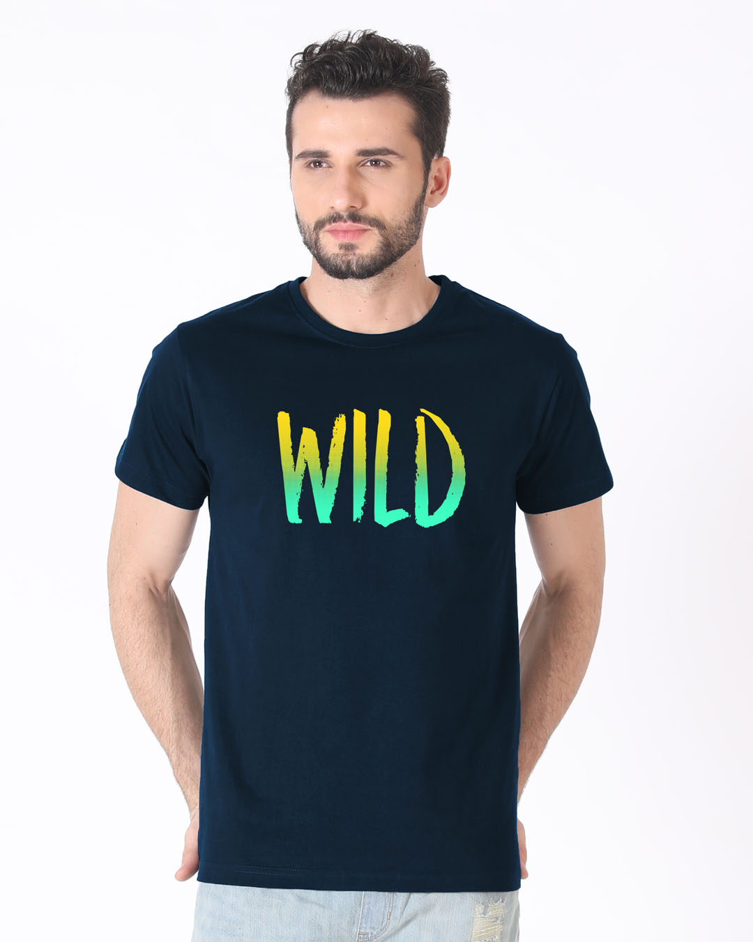 Shop Gradient Wild Half Sleeve T-Shirt-Back