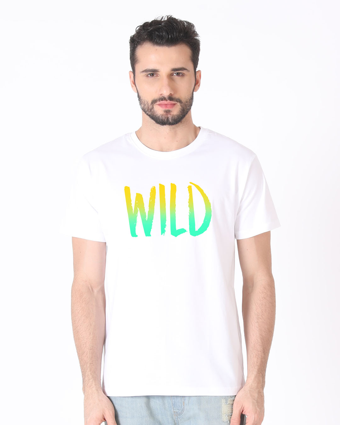 Shop Gradient Wild Half Sleeve T-Shirt-Back