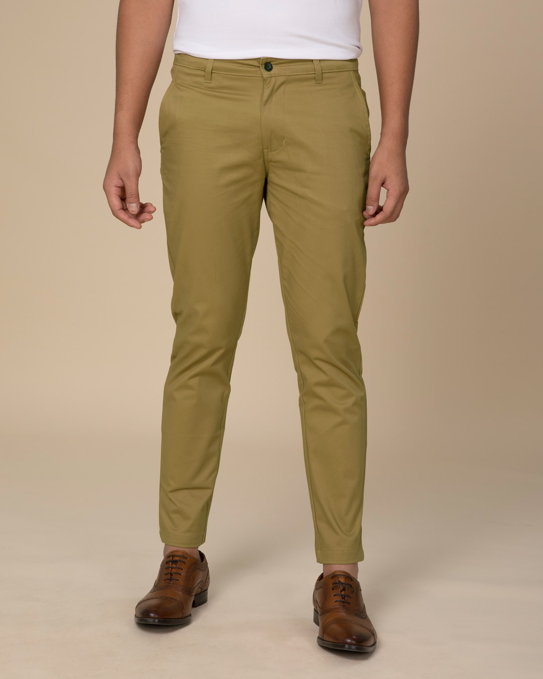Buy Indian Terrain Khaki Skinny Fit Trousers from top Brands at Best Prices  Online in India  Tata CLiQ
