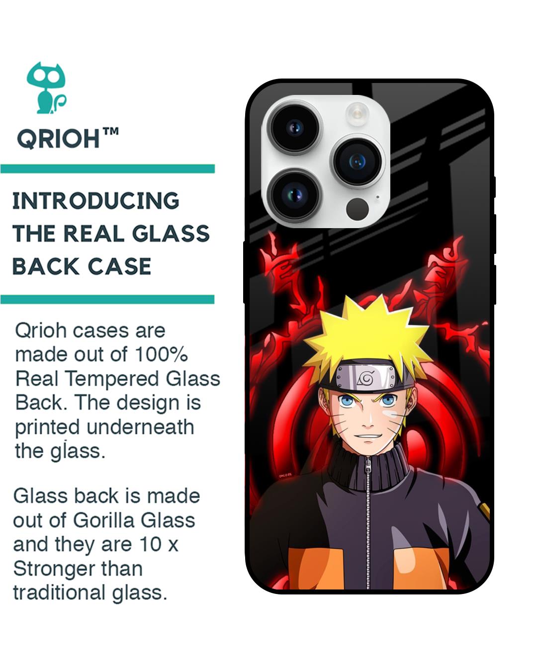 Shop Great Naruto Premium Glass Case for Apple iPhone 14 Pro (Shock Proof,Scratch Resistant)-Back