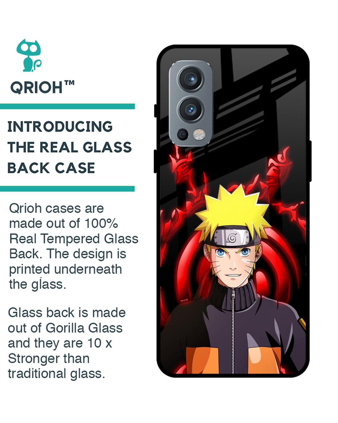 Shop Great Naruto Premium Glass Case for OnePlus Nord 2 5G (Shock Proof,Scratch Resistant)-Back