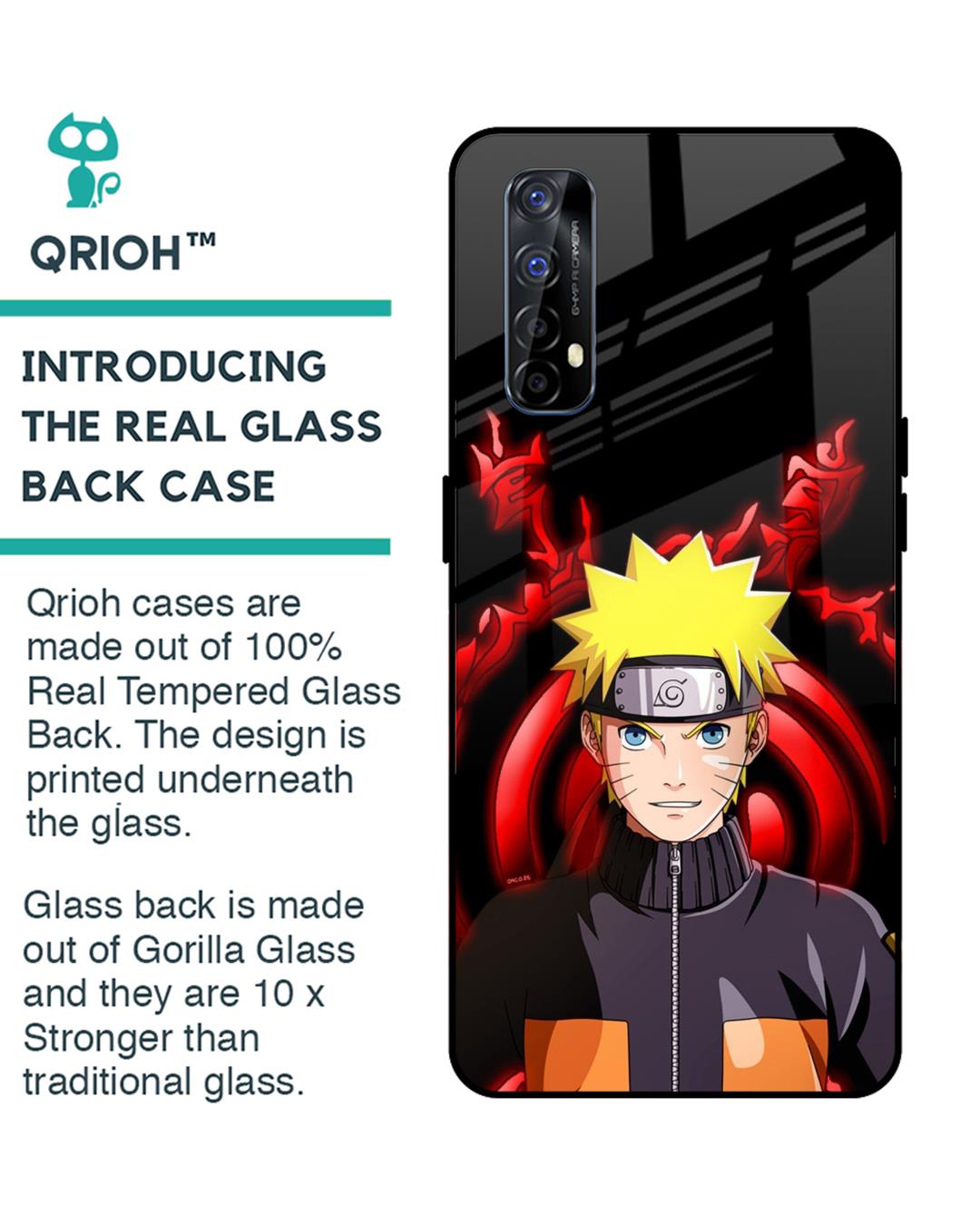 Shop Great Naruto Premium Glass Case for Realme Narzo 20 Pro (Shock Proof, Scratch Resistant)-Back