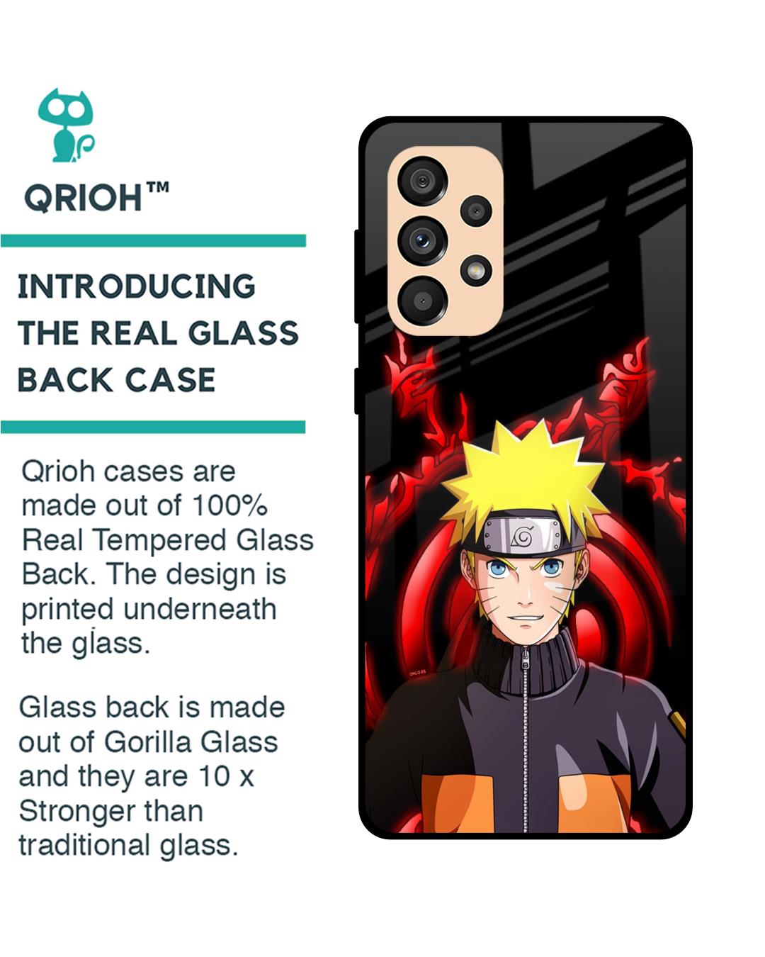 Shop Great Naruto Premium Glass Case for Samsung Galaxy A33 5G (Shock Proof,Scratch Resistant)-Back