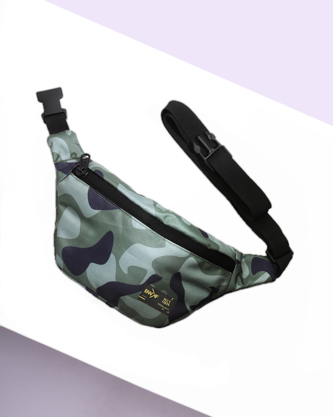 Buy Green Black Camo Printed Fanny Bag Online in India at Bewakoof