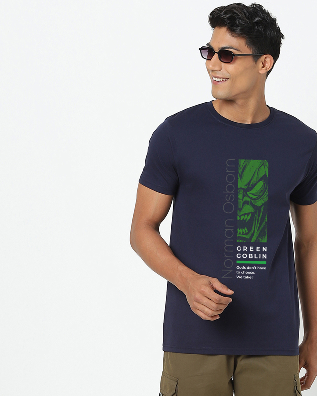 Buy Green Goblin Half Sleeve T-shirt for Men blue Online at Bewakoof