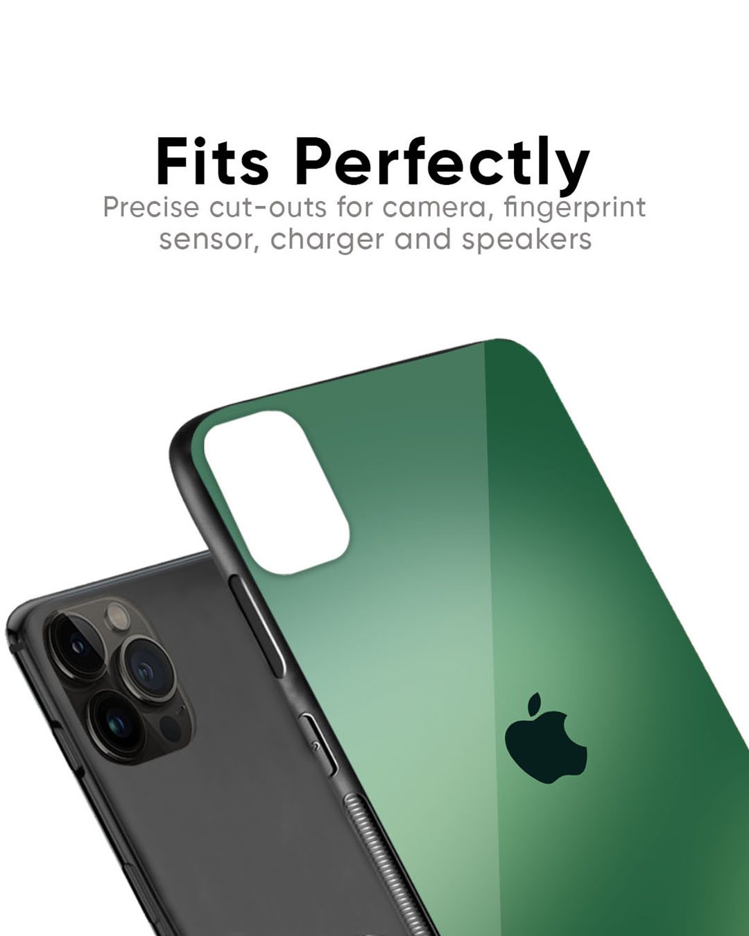 Shop Green Grunge Texture Premium Glass Case for Apple iPhone 11 Pro Max (Shock Proof, Scratch Resistant)-Back