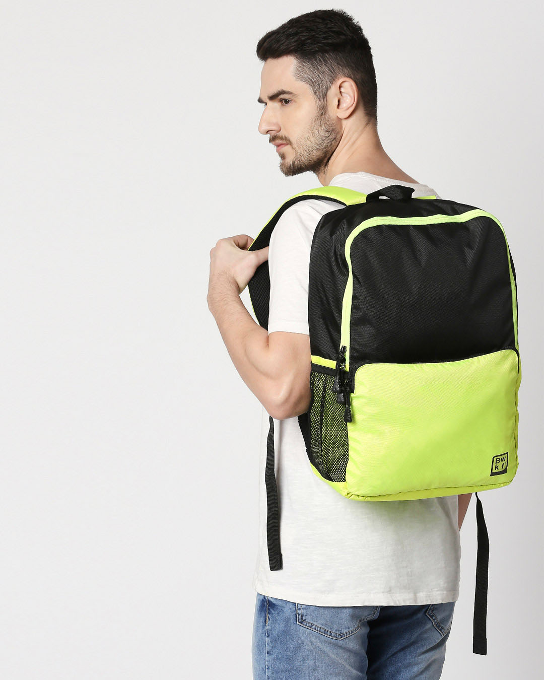 Shop Green Kick Laptop BackPack-Back