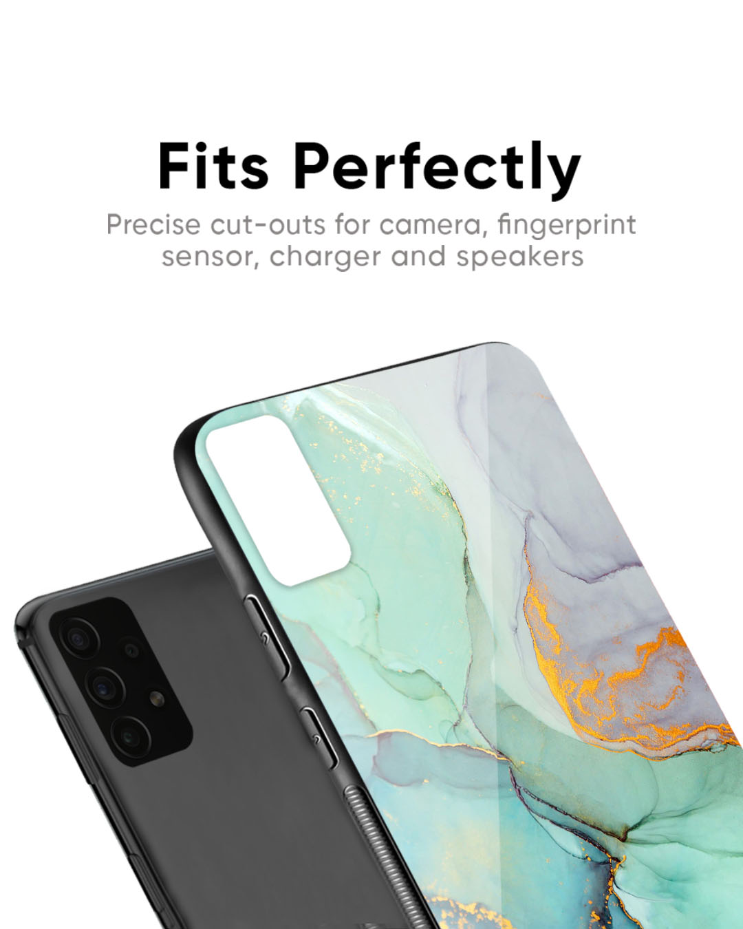 Shop Green Marble Premium Glass Case for Google Pixel 6a (Shock Proof, Scratch Resistant)-Back