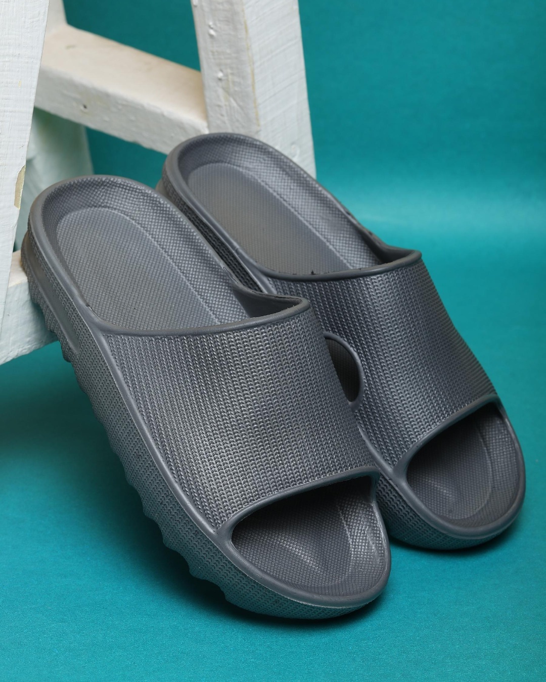 mens grey nike sliders