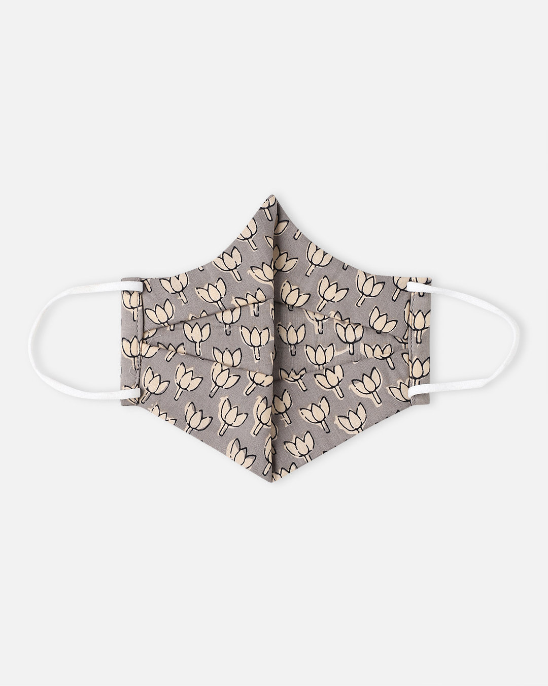 Shop Grey All Over Printed Everyday Mask-Back