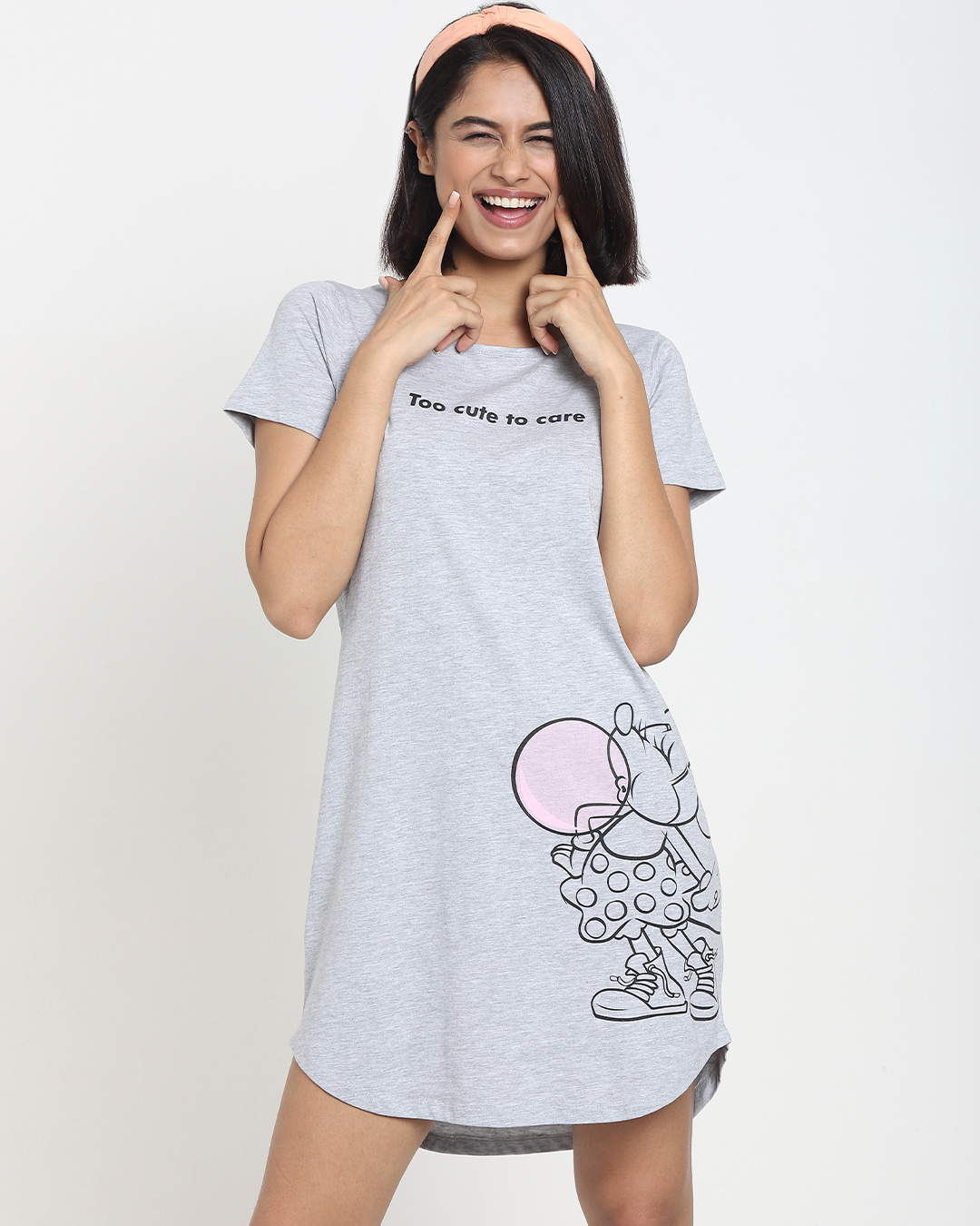 Round Neck Lounge T-shirt Dress 