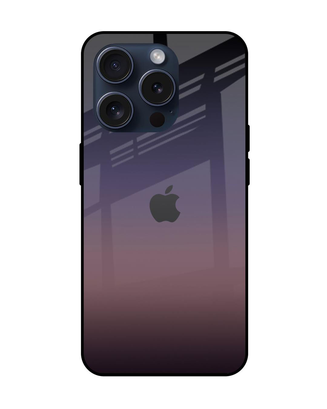 Buy Grey Ombre Premium Glass Case For Apple Iphone 15 Proshock Proof 