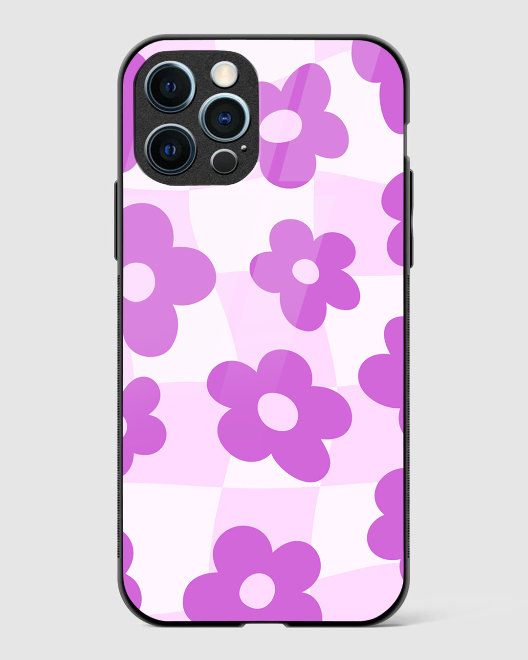 Pink Red Checkered IPhone Case | Retro Wavy Checkerboard Tough MagSafe | IPhone 17|12 Series