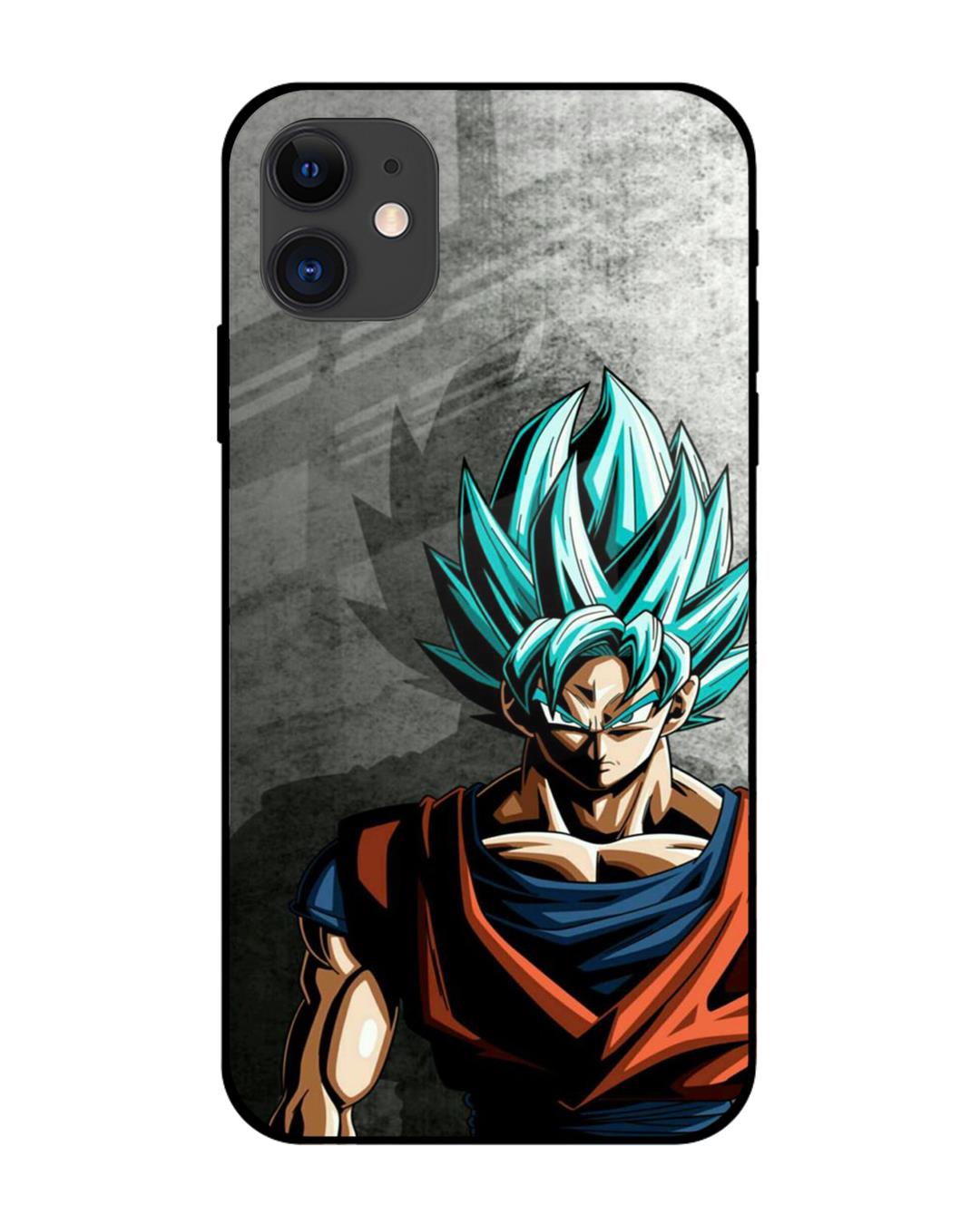 Shop Grunge Goku Premium Glass Case for Apple iPhone 12 (Shock Proof,Scratch Resistant)-Front
