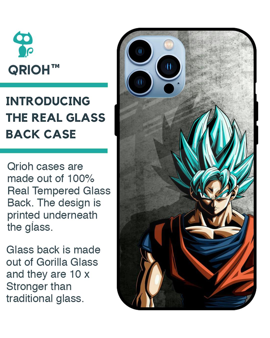 Shop Grunge Goku Premium Glass Case for Apple iPhone 13 Pro Max (Shock Proof,Scratch Resistant)-Back