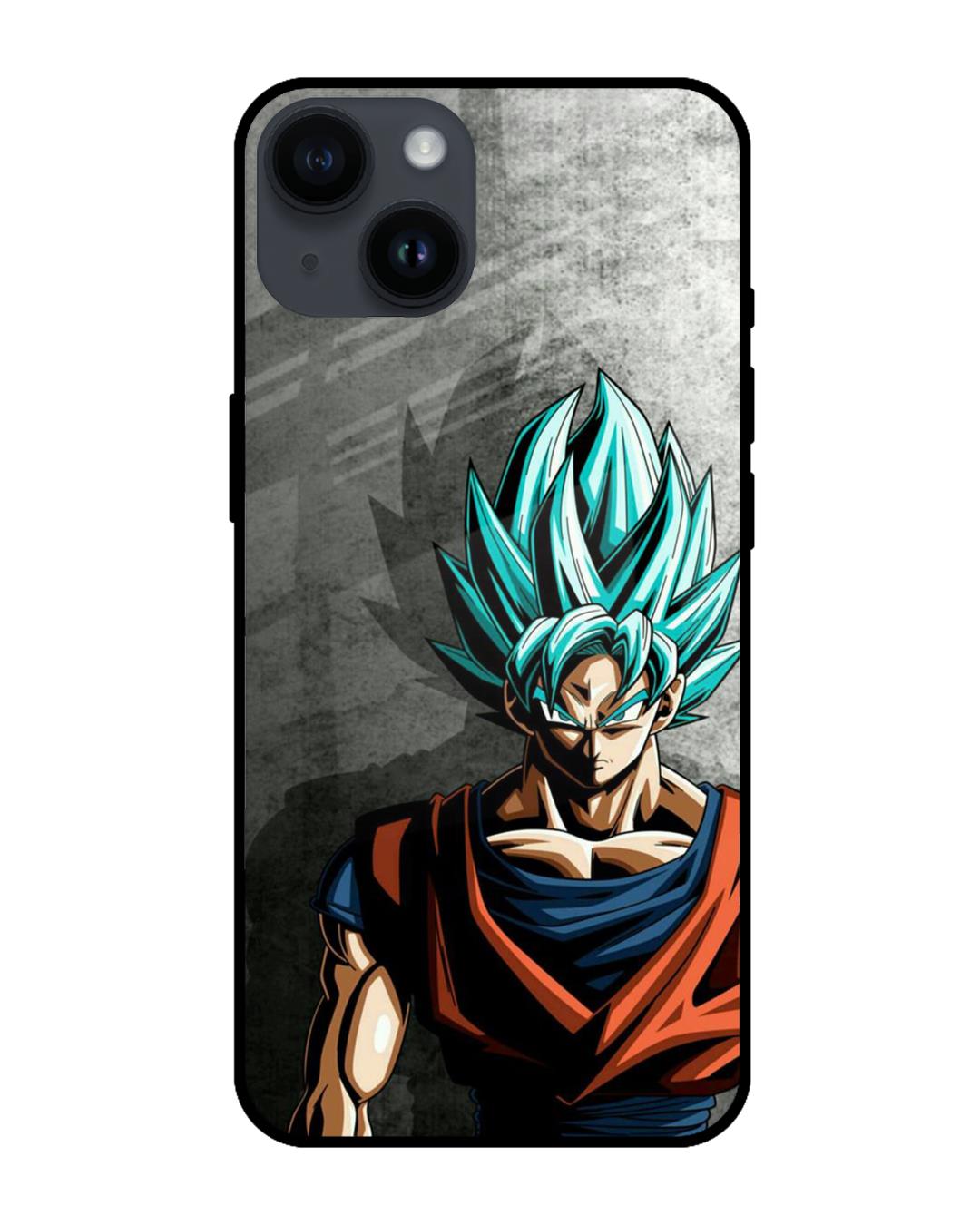 Shop Grunge Goku Premium Glass Case for Apple iPhone 14 (Shock Proof,Scratch Resistant)-Front