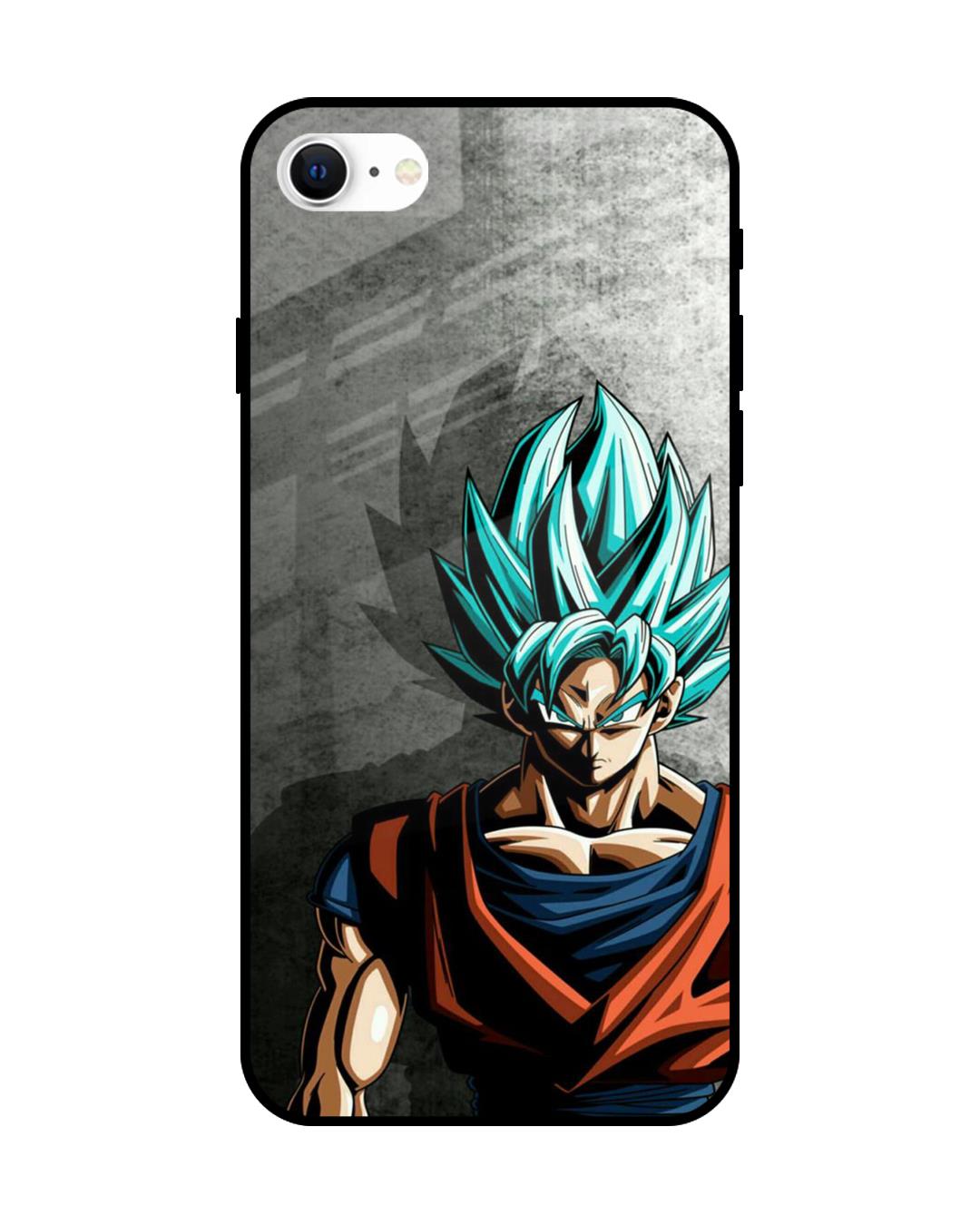 Buy Grunge Goku Premium Glass Case for iPhone SE 2022 (Shock Proof ...