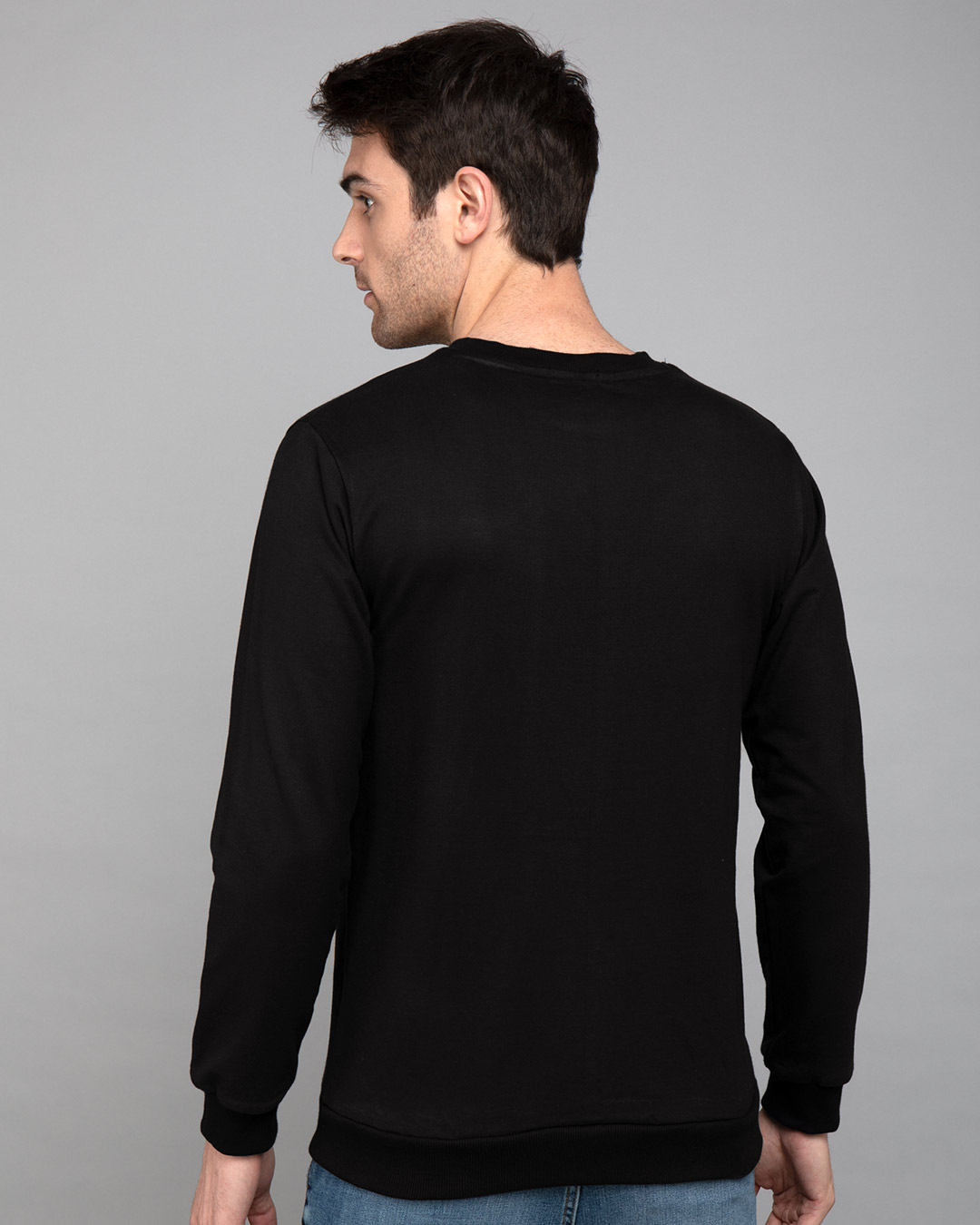 Shop Grunge Skull Logo Glow In Dark Fleece Light Sweatshirt-Back