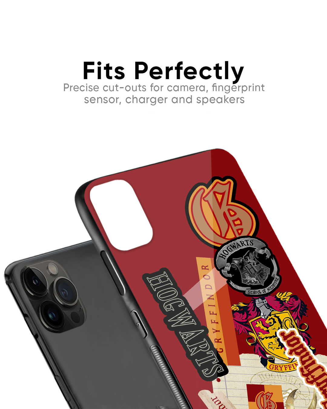 Shop Gryffindor Premium Glass Case for Apple iPhone XS Max (Shock Proof, Scratch Resistant)-Back