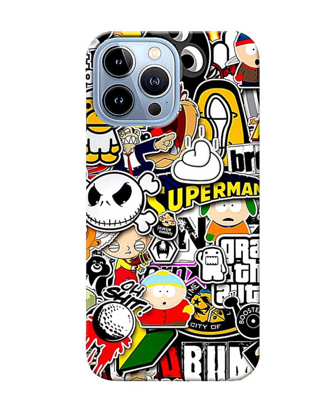 Shop GTA Abstract Printed Designer Hard Cover For iPhone 13 Pro (Impact Resistant, Matte Finish)-Front