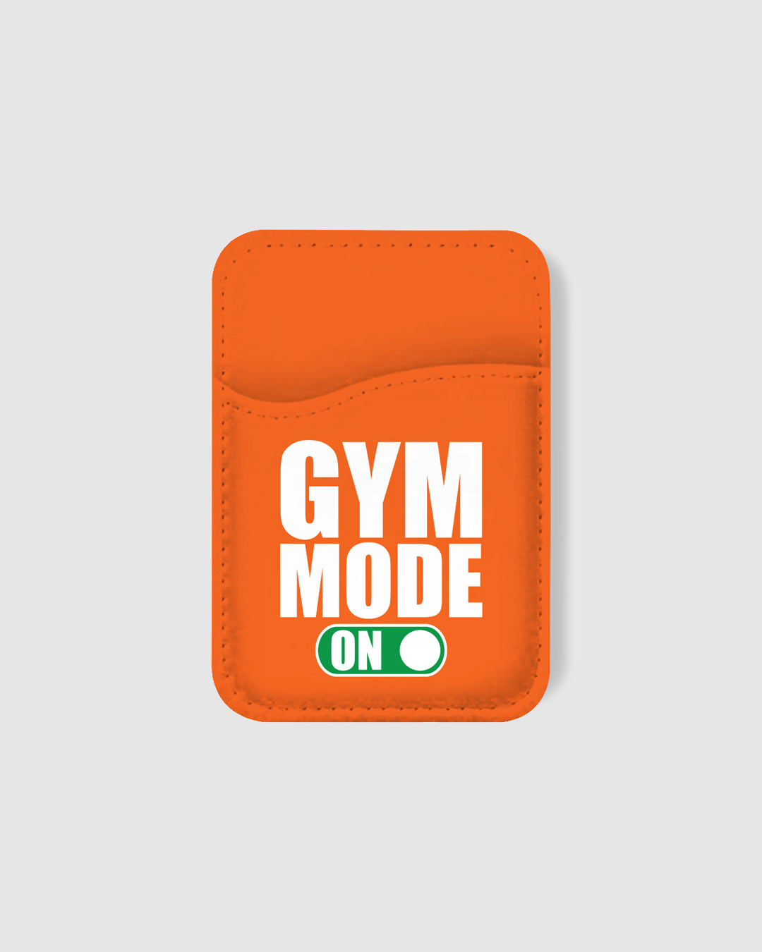 Shop Gym Mode On Typography Mobile Card Holders-Back