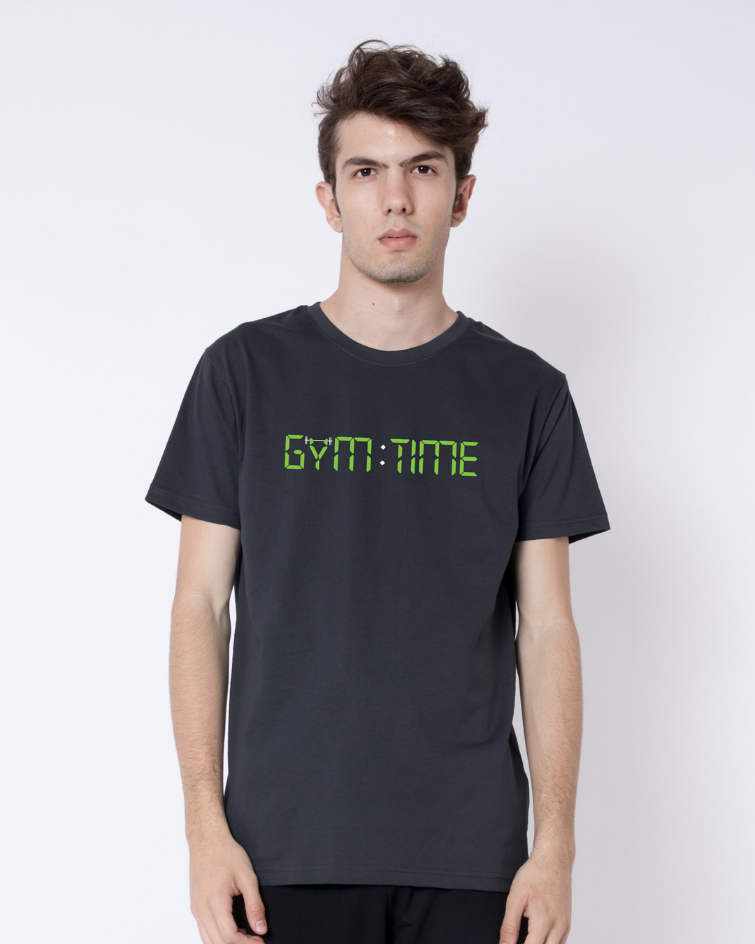 Shop Gym Time Half Sleeve T-Shirt-Back