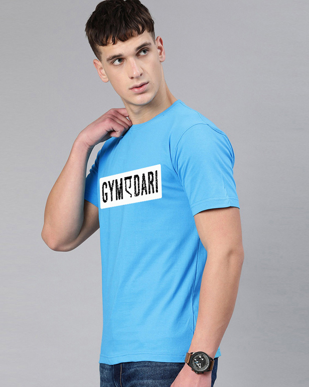 Shop Gymmedari Half Sleeve T-shirt For Men's-Back