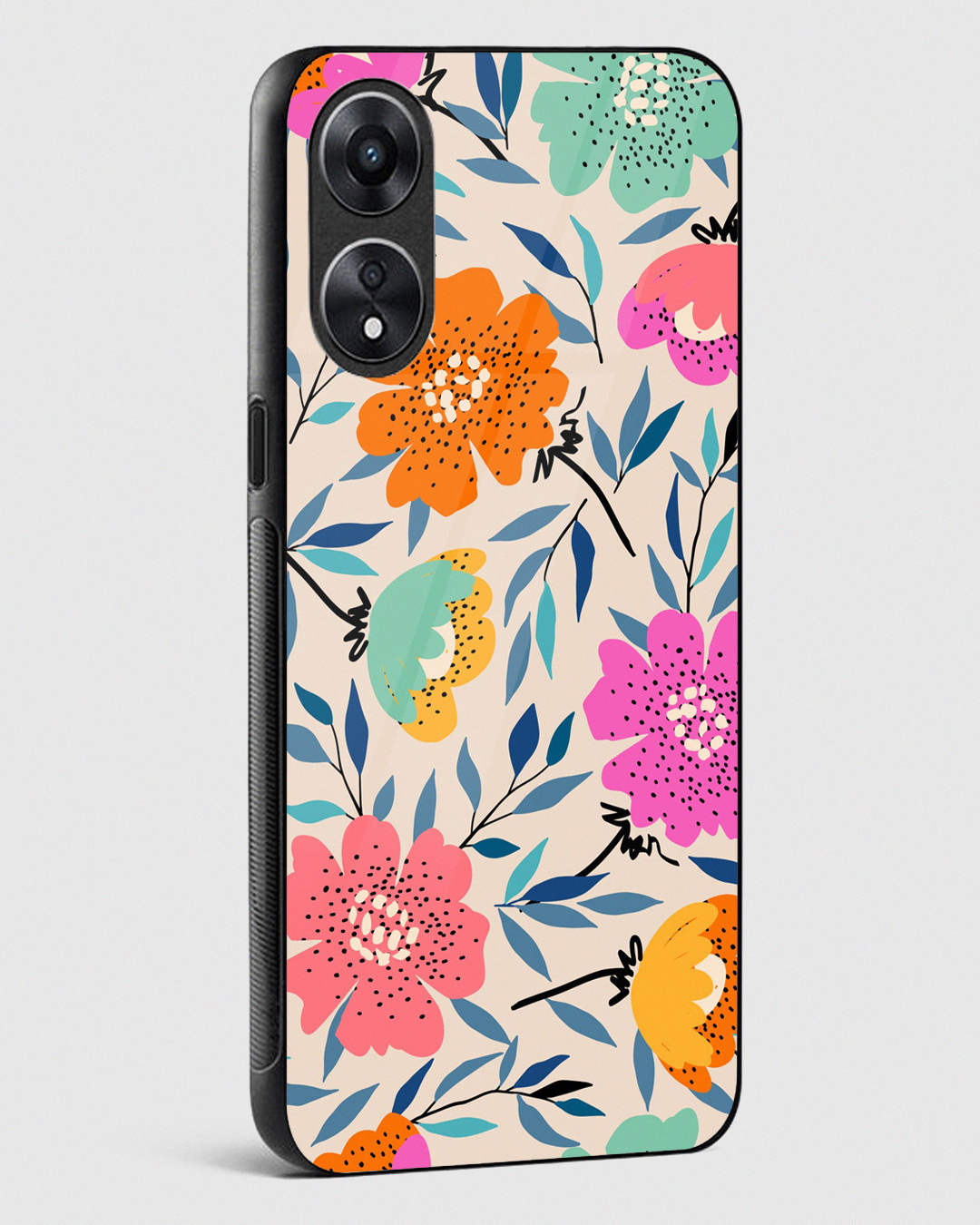 Shop Gypsy Garden Premium Glass Case for Oppo A78 5G-Back