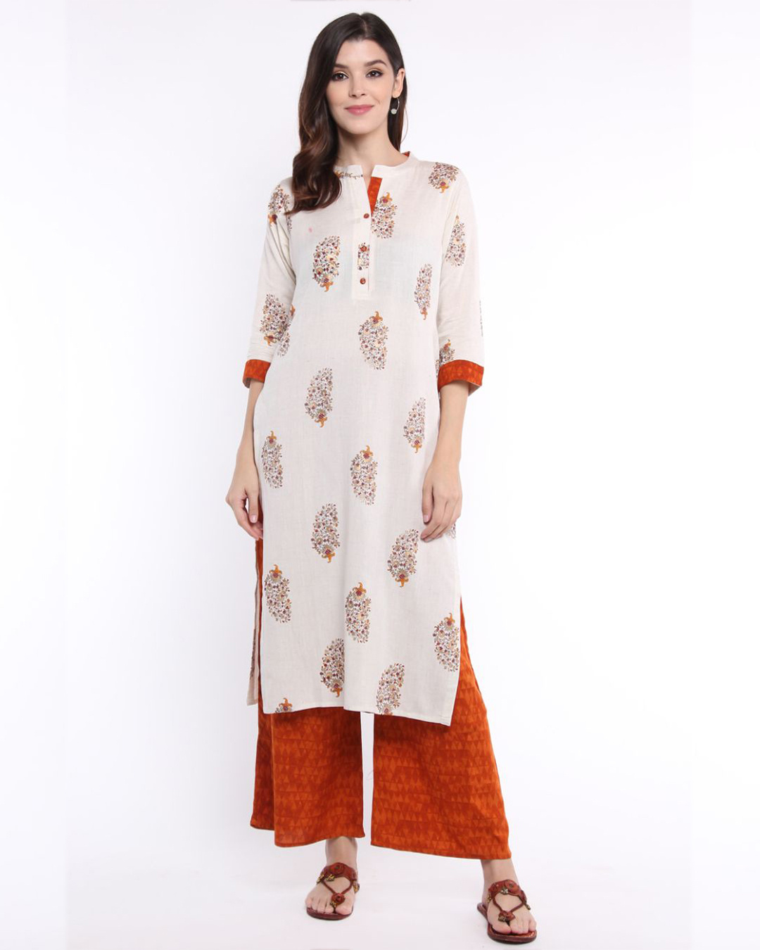rust palazzo pants