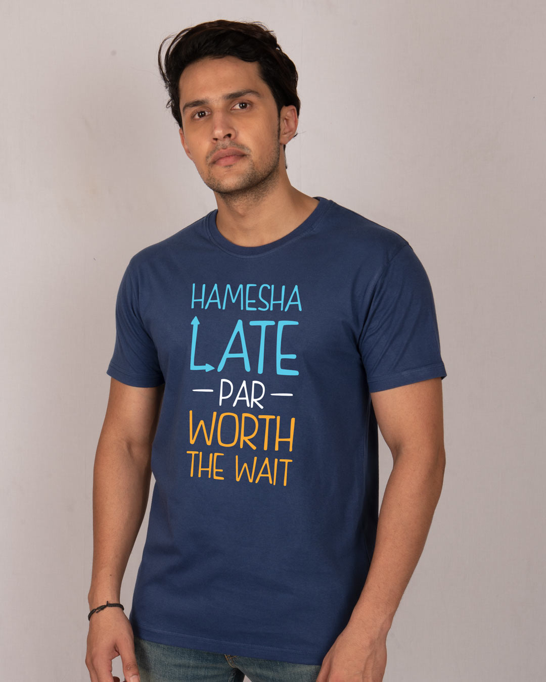 Shop Hamesha Late Half Sleeve T-Shirt-Back