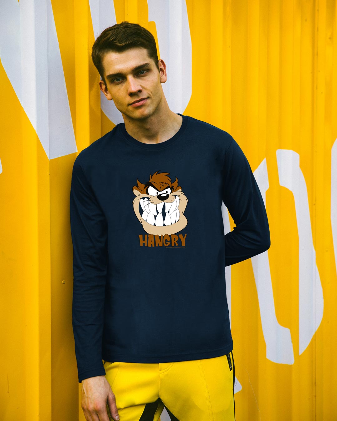 

Hangry Tazz Full Sleeve T-Shirt (LTL) Men' Printed Full Sleeve T-Shirt Bewakoof.com, Blue