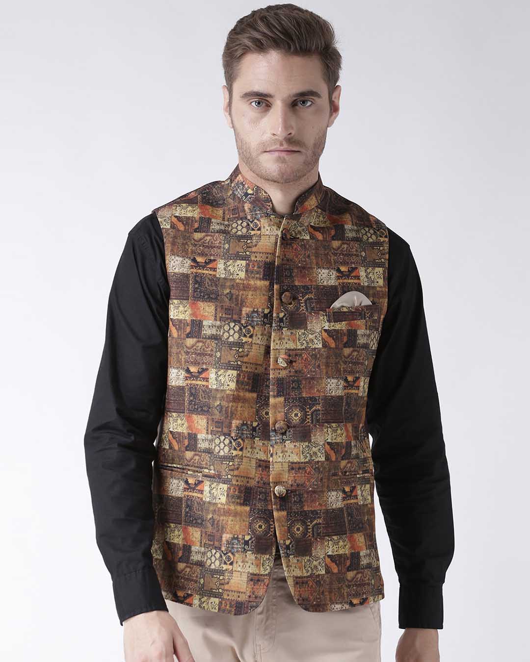 Buy online Purple Embroidered Nehru Jacket from Jackets for Men by Hangup  Trend for ₹1159 at 77% off | 2024 Limeroad.com