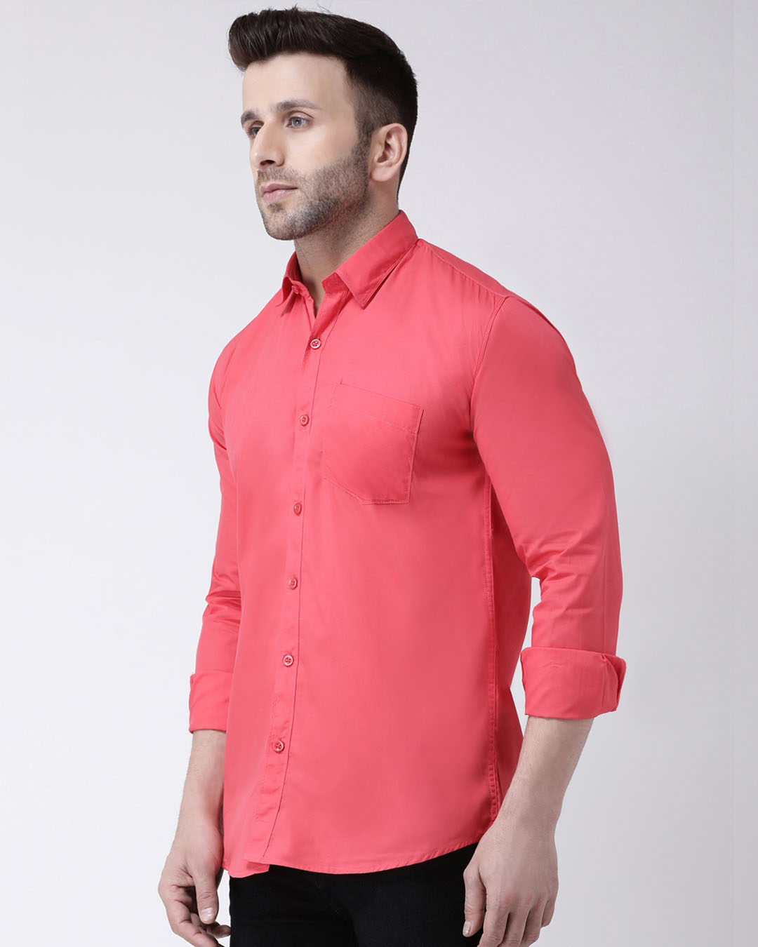 Shop Solid Casual Shirt-Back