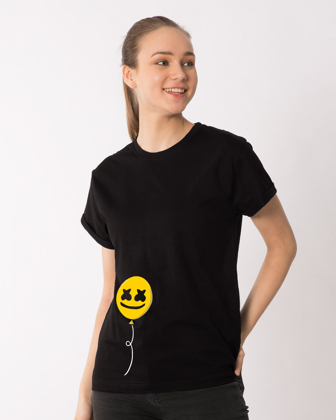 Shop Happier Balloon Boyfriend T-Shirt-Back