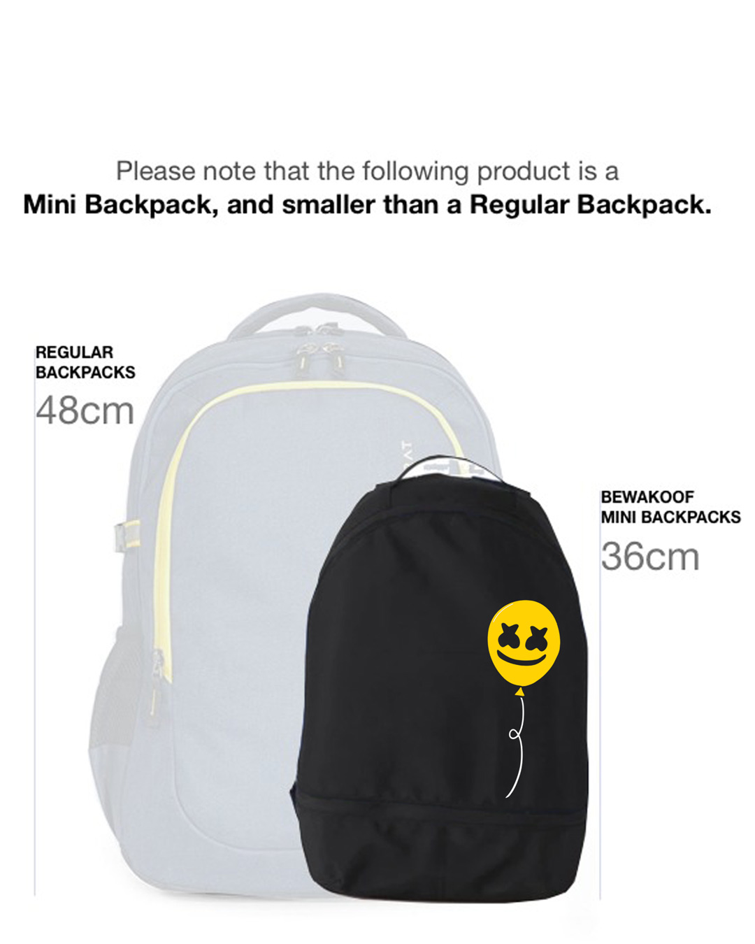 Shop Happier Balloon Small Backpack-Back
