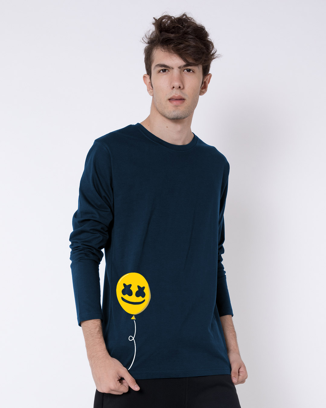 Shop Happier Balloon Full Sleeve T-Shirt-Back