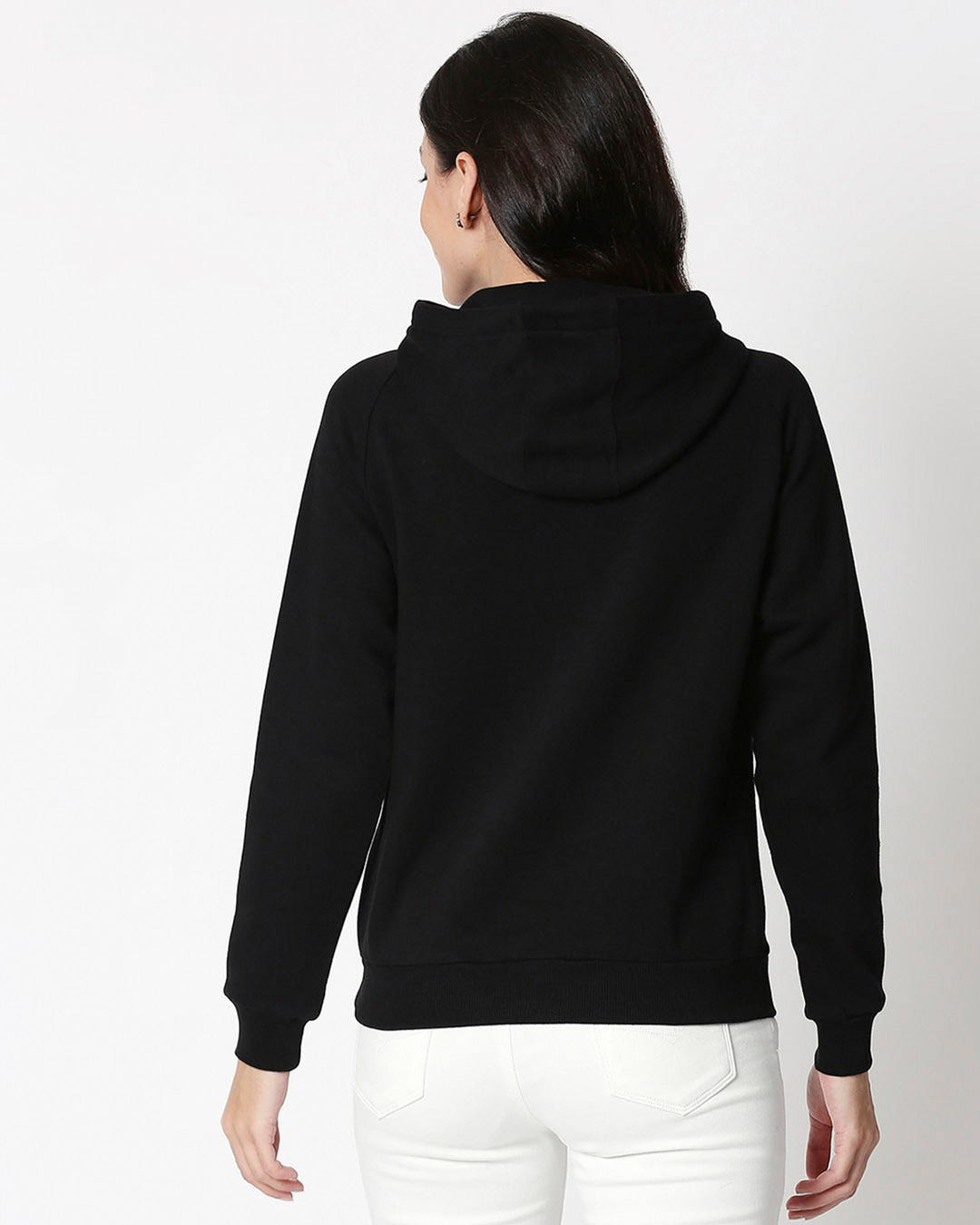 Shop Happiness Colorful Sweatshirt Hoodie Black-Back